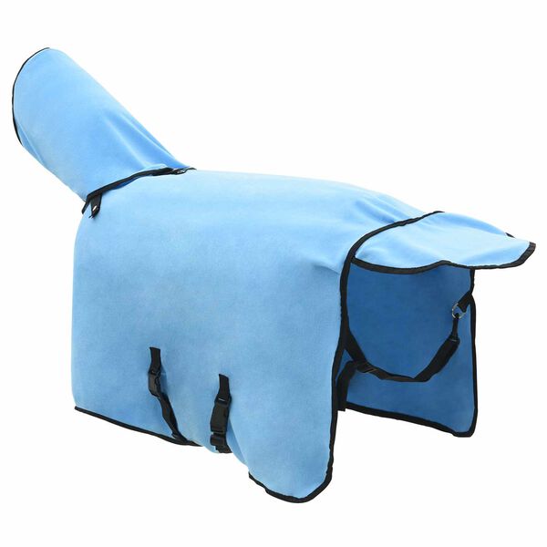vidaXL Pl&aacute;&scaron;ť pre kone Pln&yacute; aqua 75 cm Polyester