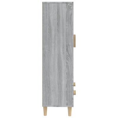 vidaXL Vysoká skrinka sivý dub sonoma 70x31x115 cm spracované drevo