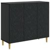 vidaXL Serv&iacute;rovacia skriňa Čierna 89 x 34,5 x 80 cm Kompozitn&eacute; drevo