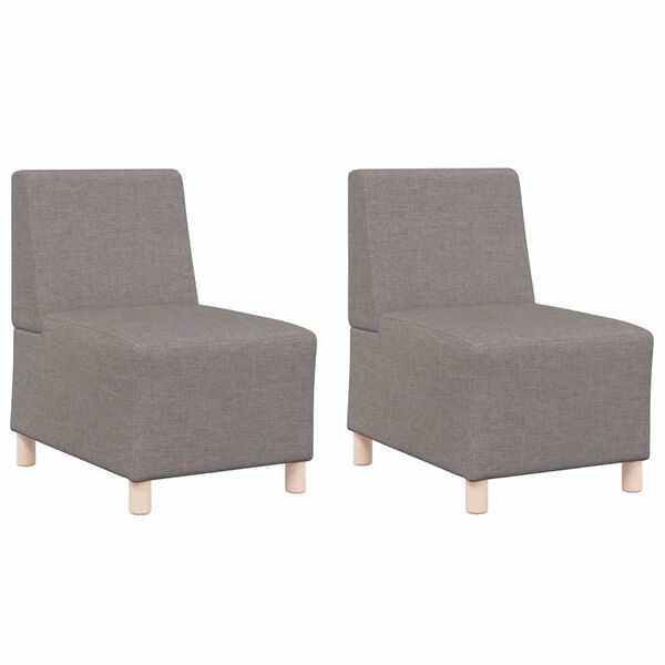 vidaXL Bezr&uacute;čkov&aacute; modul&aacute;rna sofa jednotka 2 pcs Sivohned&aacute;