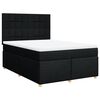 vidaXL Boxspring posteľ s matracom čierny 140x190 cm l&aacute;tka