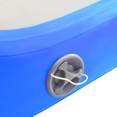 vidaXL Nafukovacia žinenka s pumpou 200x200x10 cm, PVC, modrá