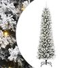 vidaXL Umel&yacute; vianočn&yacute; stromček Biela 240 cm PVC, kov a plast