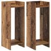 vidaXL Stojan na rastliny s poličkou 2 pcs Star&eacute; drevo 30 x 30 x 80 cm