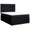 vidaXL Posteľn&yacute; r&aacute;m boxspring s matracom čierny 160x200 cm l&aacute;tka