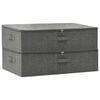 vidaXL &Uacute;ložn&eacute; boxy 2 ks l&aacute;tkov&eacute; 70x40x18 cm antracitov&eacute;