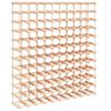 vidaXL Stojan na v&iacute;no na 120 flia&scaron; 112,5x23x123,5 cm borovicov&yacute; mas&iacute;v