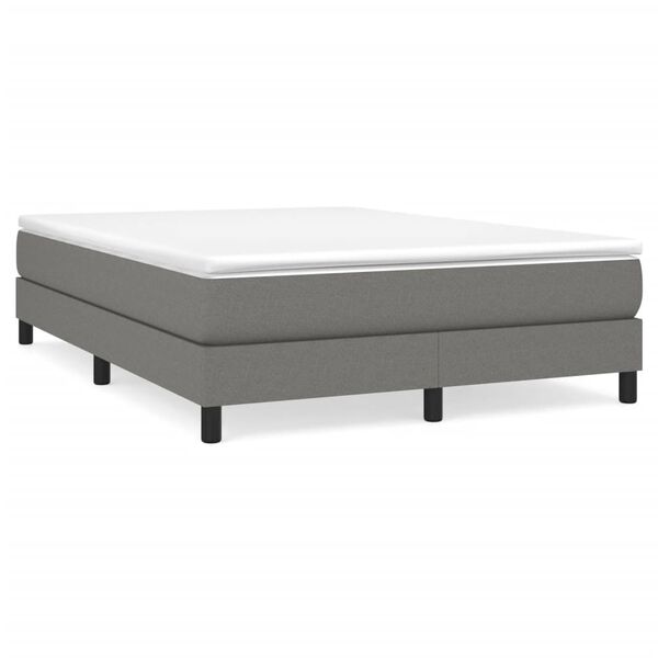 vidaXL Boxspring posteľ s matracom tmavosivá 160x200 cm látka