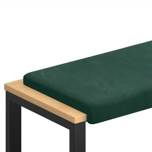 vidaXL Vank&uacute;&scaron; na lavičku Zamat Tmavozelen&aacute; Hĺbka 35 cm