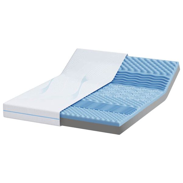 vidaXL Matrac Biela 140 x 200 cm žak&aacute;rov&aacute; tkanina