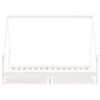 vidaXL Rám detskej postele zásuvky biely 90x190 cm masívna borovica
