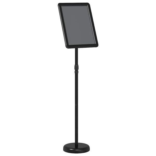 vidaXL St&aacute;nky na v&yacute;stavy Čierna 25 x 25 x 125 cm Hlin&iacute;k