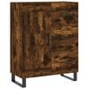 vidaXL Komoda dymov&yacute; dub 69,5x34x90 cm kompozitn&eacute; drevo
