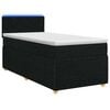 vidaXL Posteľ boxspring s matracom Čierna 90 x 200 cm L&aacute;tka