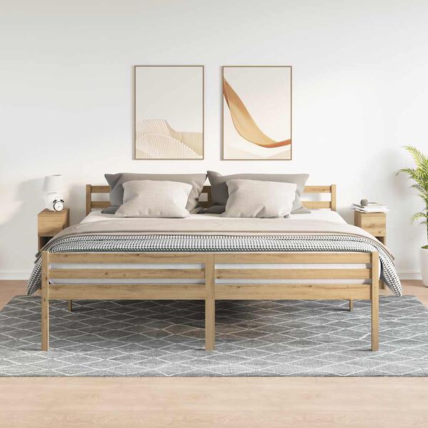 vidaXL Nočné skrinky so zásuvkou 2 ks dub artisan 20x36x60 cm