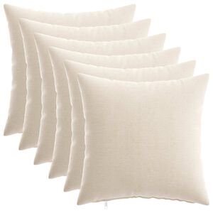 vidaXL Poťah na podložku 6 ks HEERLEN Kr&eacute;mov&aacute; 30 x 30 cm