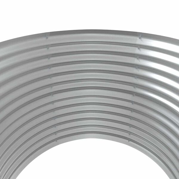 vidaXL Vyv&yacute;&scaron;en&yacute; z&aacute;hradn&yacute; z&aacute;hon pozinkovan&aacute; oceľ 100x100x68 cm siv&yacute;