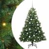 vidaXL Umel&yacute; vianočn&yacute; stromček s 150 LED-i Zelen&aacute; 150 cm PE a PVC