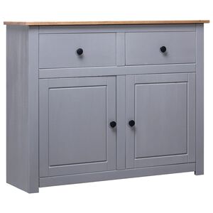 vidaXL Komoda siv&aacute; 93x40x80 cm borovicov&yacute; mas&iacute;v Panama Range
