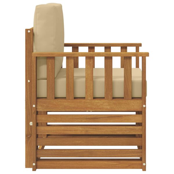 vidaXL Z&aacute;hradn&aacute; s&uacute;prava gaučov Mas&iacute;vne ak&aacute;ciov&eacute; drevo a polyester