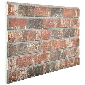 vidaXL N&aacute;stenn&eacute; panely 10 ks 100 x 50 cm Tmavohned&aacute; a &scaron;ed&aacute; EPS pena