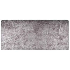 vidaXL Prateľn&yacute; koberec 80x300 cm siv&yacute;
