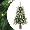 vidaXL Vianočn&yacute; stromček s 150 LED-i so stojanom Zelen&aacute; 90 cm PE