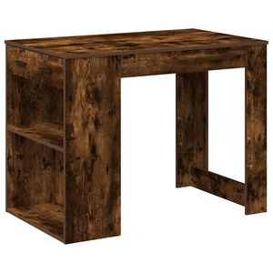 vidaXL Stol&iacute;k so z&aacute;suvkou a policou tmav&yacute; dub 102x62x77,5 cm