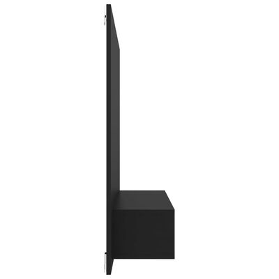 vidaXL Nástenná TV skrinka čierna 120x23,5x90 cm drevotrieska