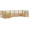 vidaXL Z&aacute;hradn&aacute; s&uacute;prava gaučov 7 pcs Biela 304 x 128,5 x 73 cm