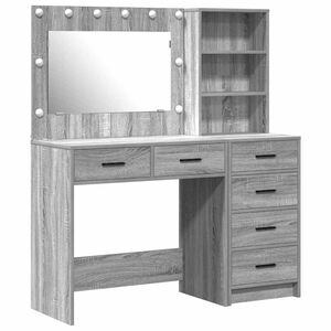 vidaXL Toaletn&yacute; stol&iacute;k 2 ks Svetlosiv&aacute; 78.5 x 41 x 135 cm