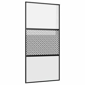 vidaXL Sklenen&eacute; dvere 102,5 x 2 x 205 cm Hlin&iacute;k Čierna