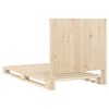 vidaXL Posteľn&yacute; r&aacute;m s čelom 100x200 cm borovicov&yacute; mas&iacute;v