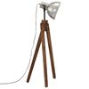 vidaXL Podlahov&aacute; lampa 25 W starožitn&aacute; strieborn&aacute; 45x45x120 cm E27