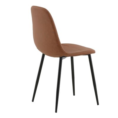 Venture Home Jedálenské stoličky 2 ks Polar umelá koža hnedé a čierne