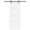 vidaXL Posuvn&eacute; dvere Biela a čierna 93 x 232 cm