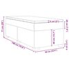 vidaXL Boxspring posteľ s matracom sivá 90x190 cm umelá koža