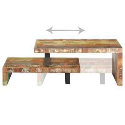 vidaXL 2-dielna sada konferenčných stolíkov masívne recyklované drevo