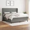 vidaXL Boxspring posteľ s matracom tmavosiv&aacute; 180x200 cm l&aacute;tka