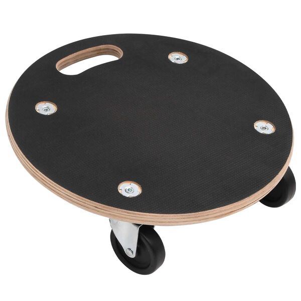 vidaXL Prepravn&yacute; voz&iacute;k 6 pcs Siv&aacute; Preglejka