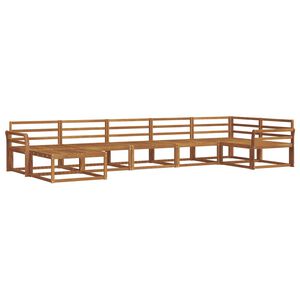 vidaXL Z&aacute;hradn&aacute; s&uacute;prava gaučov 7 pcs Pr&iacute;rodn&aacute; Pevn&eacute; ak&aacute;ciov&eacute; drevo