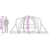 vidaXL Rodinný stan, kupola, 6 osôb, sivo oranžový, vodoodolný