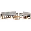 vidaXL Z&aacute;hradn&aacute; s&uacute;prava gaučov s vank&uacute;&scaron;om 8 pcs Pr&iacute;rodn&aacute; a svetlosiv&aacute;