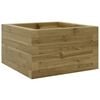 vidaXL Záhradný kvetináč 40x40x23 cm impregnovaná borovica