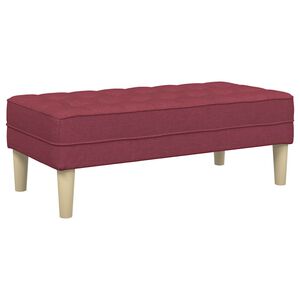vidaXL lavička s vank&uacute;&scaron;om V&iacute;no červen&eacute; 113 x 57 x 39 cm l&aacute;tka