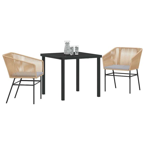 vidaXL Z&aacute;hradn&yacute; jed&aacute;lensk&yacute; set s vank&uacute;&scaron;om 3 pcs Hned&aacute;