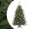 vidaXL Umel&yacute; vianočn&yacute; stromček s vianočn&yacute;mi guľami 120 cm 150 LED