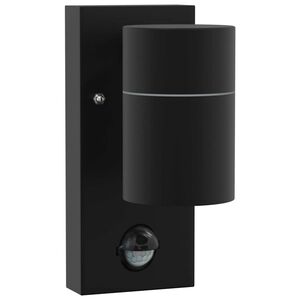 vidaXL Exteri&eacute;rov&eacute; n&aacute;stenn&eacute; svietidlo Čierna 6,5 x 10,5 x 16 cm