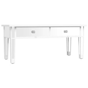 vidaXL Zrkadlov&yacute; konferenčn&yacute; stol&iacute;k 106x45x45 cm spracov. drevo a sklo