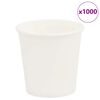 vidaXL papierov&eacute; &scaron;&aacute;lky na k&aacute;vu 1000 ks 4oz 100ml Biela